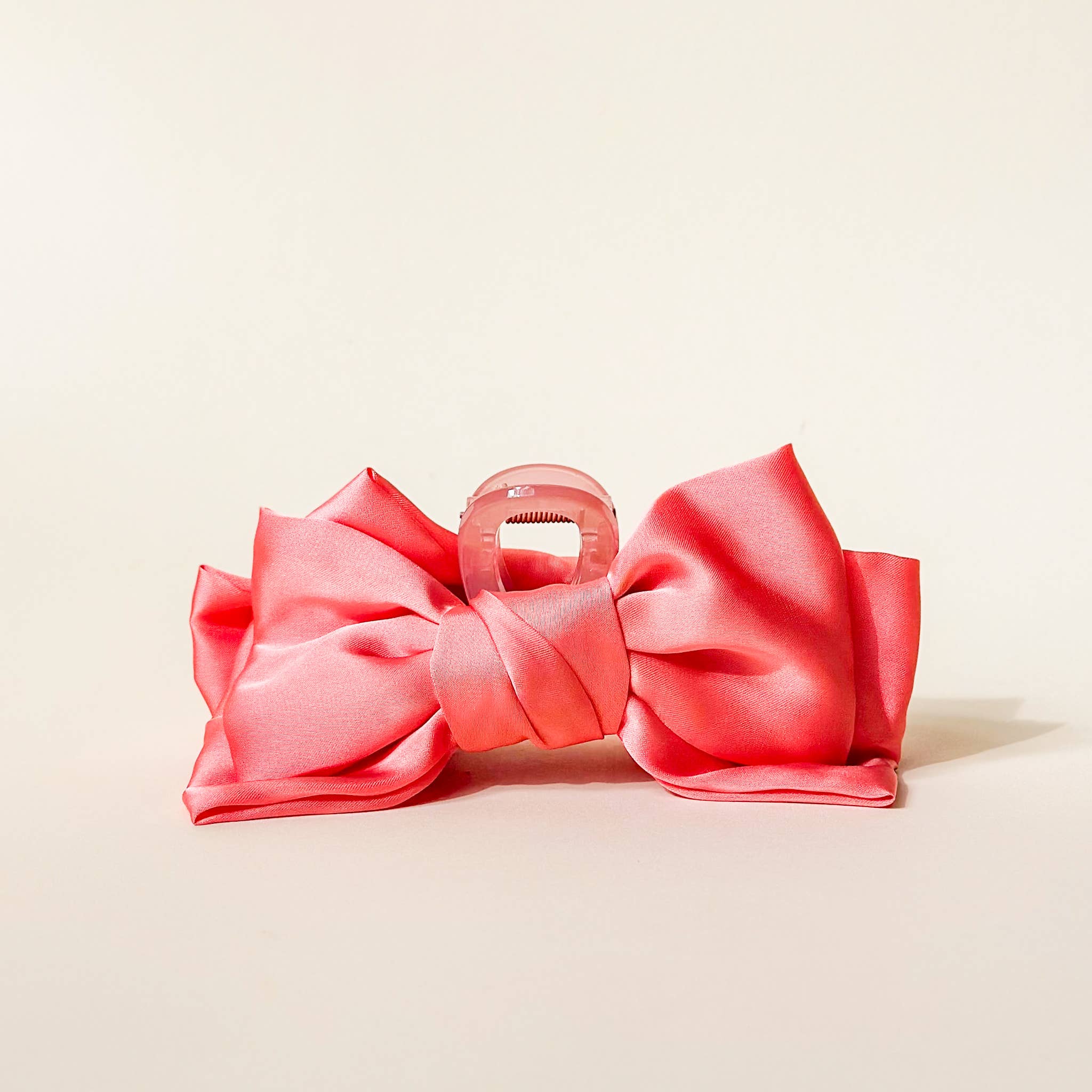 Rose - Satin Bougie Bow Claw Clip-Hair Clip-Dear Me Southern Boutique, located in DeRidder, Louisiana