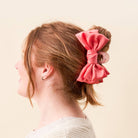 Rose - Satin Bougie Bow Claw Clip-Hair Clip-Dear Me Southern Boutique, located in DeRidder, Louisiana