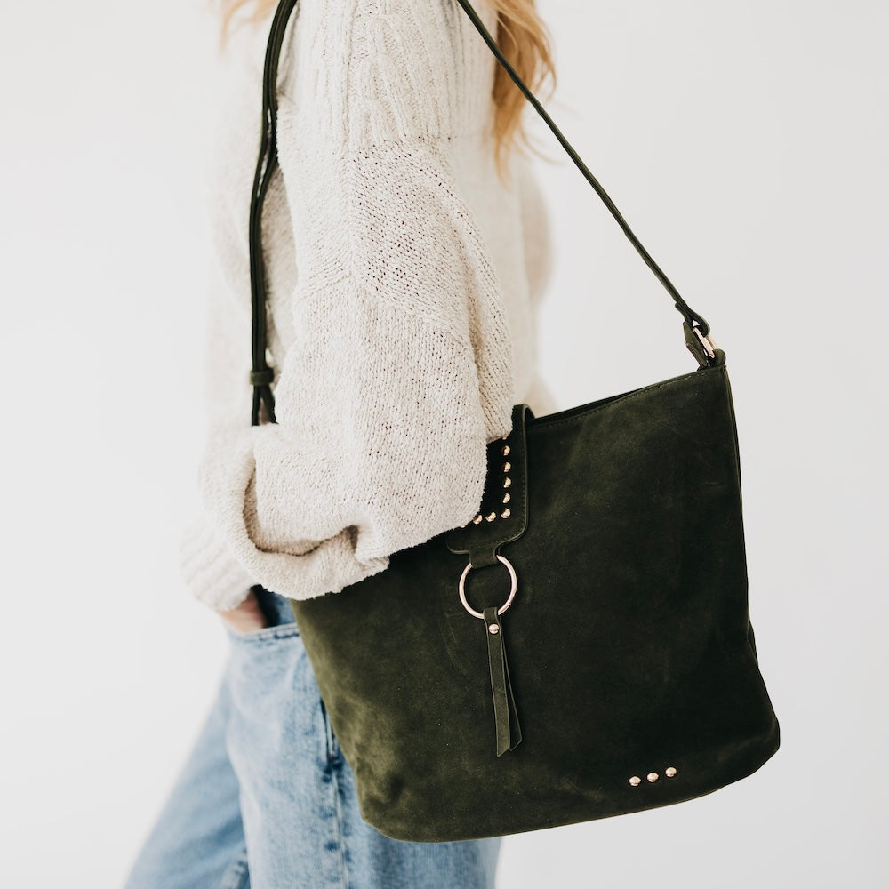 Rosemary Suede Bucket Bag-Presales-Dear Me Southern Boutique, located in DeRidder, Louisiana