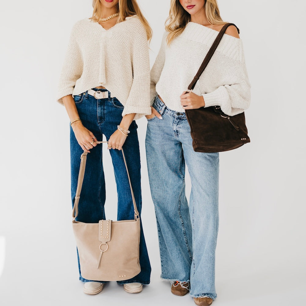 Rosemary Suede Bucket Bag-Shoulder Bag-Dear Me Southern Boutique, located in DeRidder, Louisiana