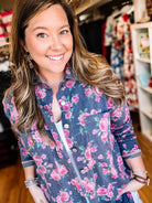Rosie Refined Lightweight Denim Shacket-Dear Me Southern Boutique, located in DeRidder, Louisiana