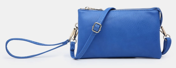 Royal Blue Riley Crossbody/Wristlet-Bags-Dear Me Southern Boutique, located in DeRidder, Louisiana