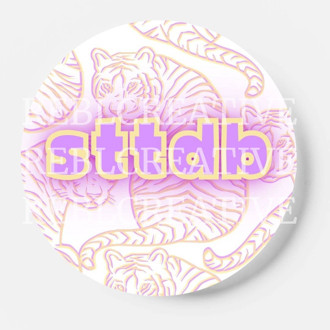 STTDB - Sassy Tigers - Game Day Button-Dear Me Southern Boutique, located in DeRidder, Louisiana
