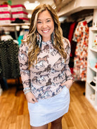 Sadie Cargo Skirt- White-Skorts-Dear Me Southern Boutique, located in DeRidder, Louisiana