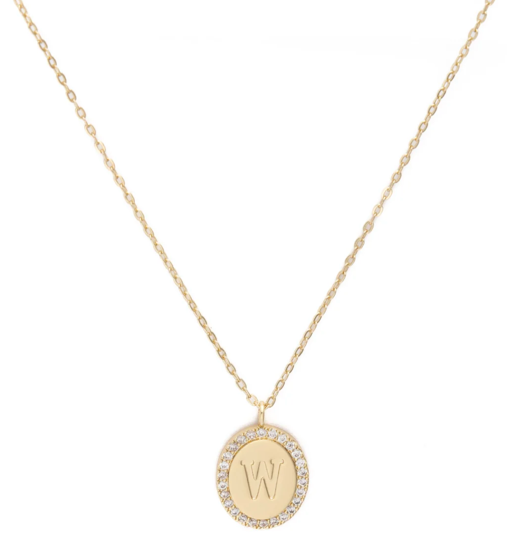 Samantha Initial Necklace-Jewelry - Necklaces-Dear Me Southern Boutique, located in DeRidder, Louisiana