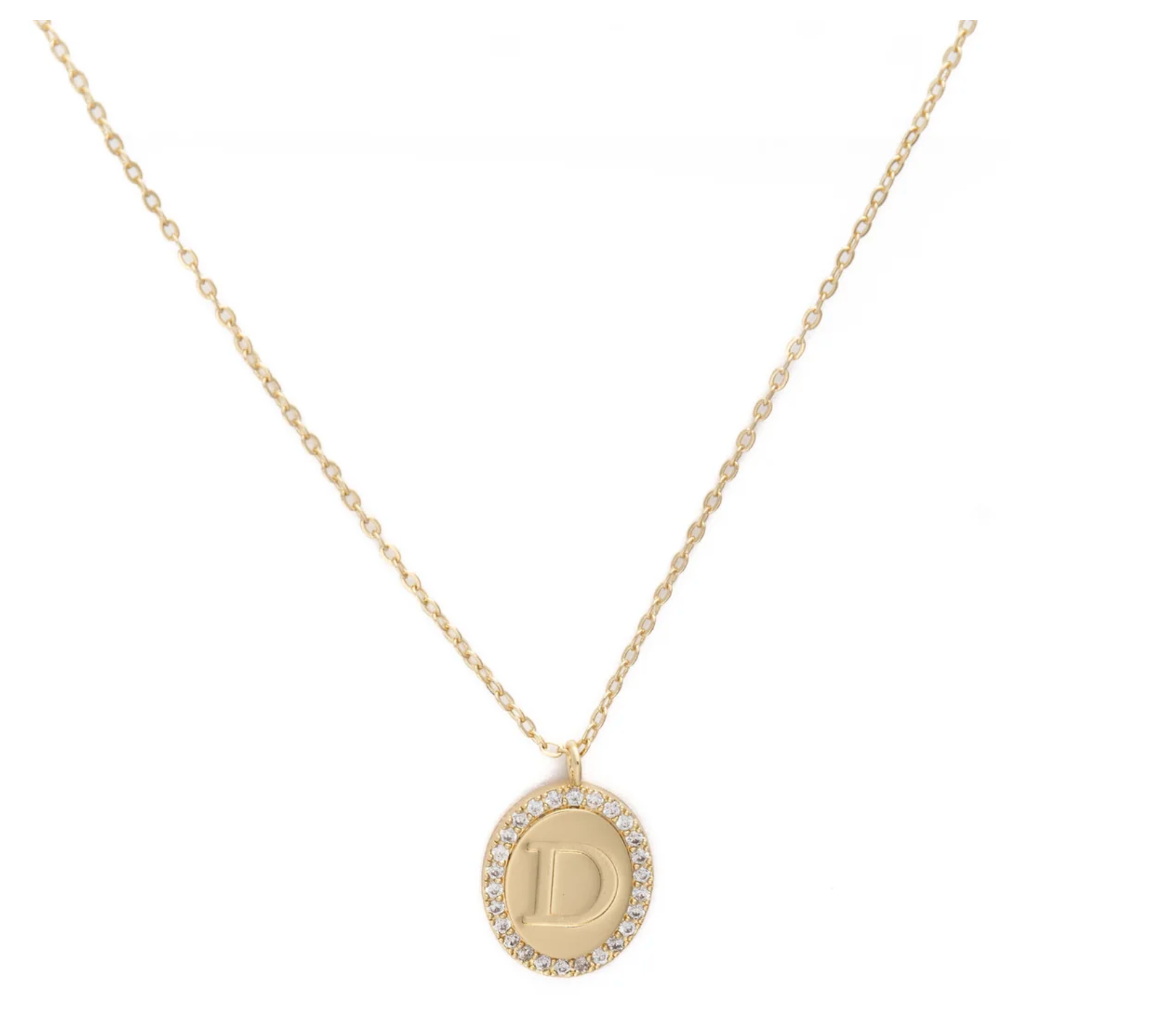 Samantha Initial Necklace-Jewelry - Necklaces-Dear Me Southern Boutique, located in DeRidder, Louisiana