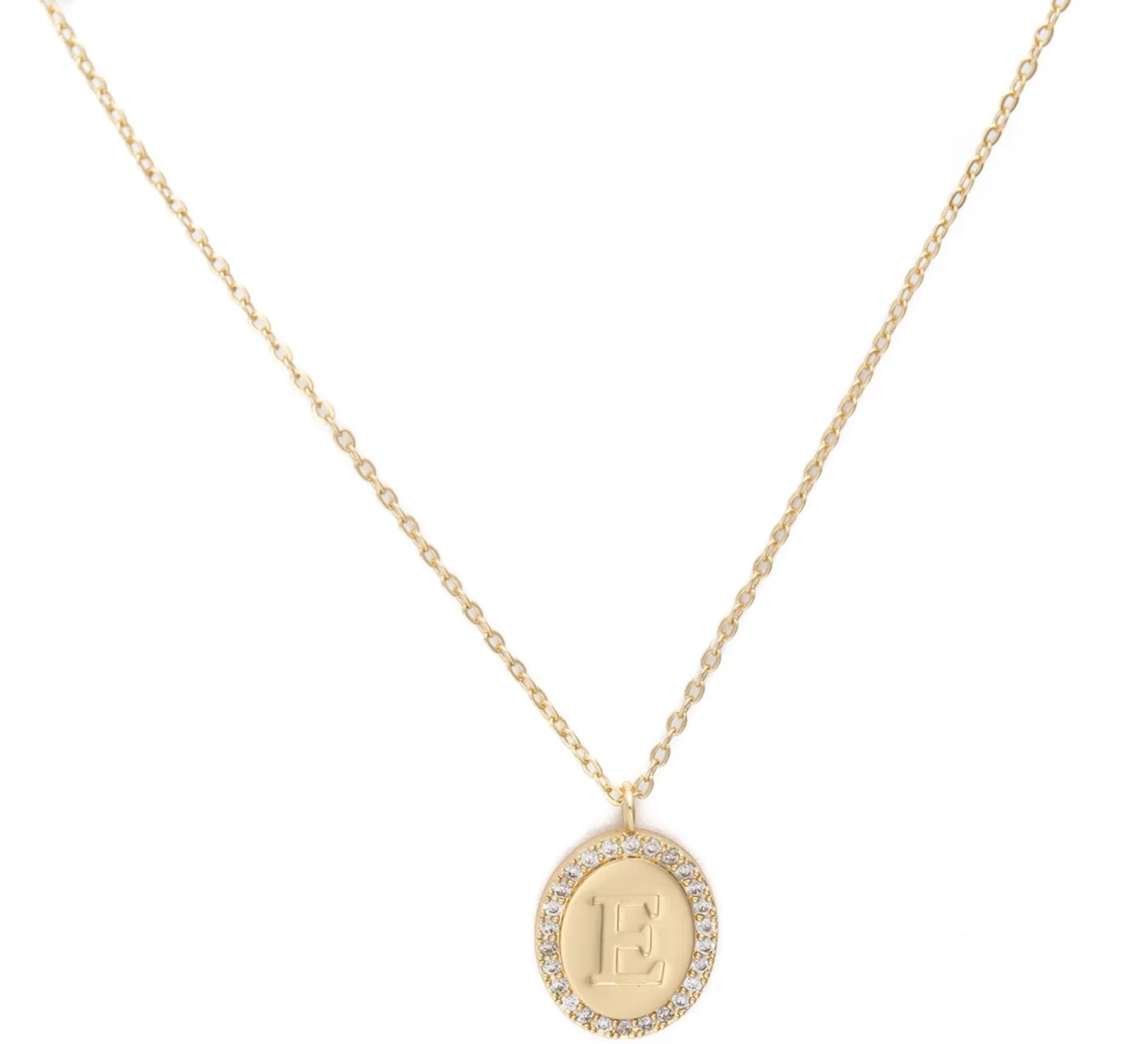 Samantha Initial Necklace-Jewelry - Necklaces-Dear Me Southern Boutique, located in DeRidder, Louisiana