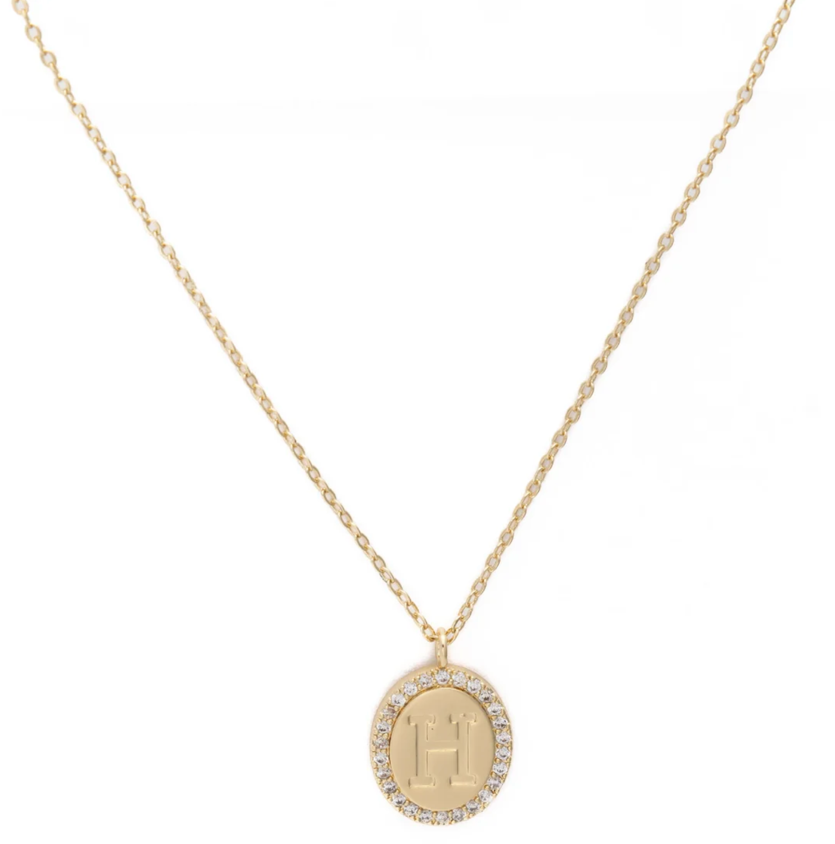 Samantha Initial Necklace-Jewelry - Necklaces-Dear Me Southern Boutique, located in DeRidder, Louisiana