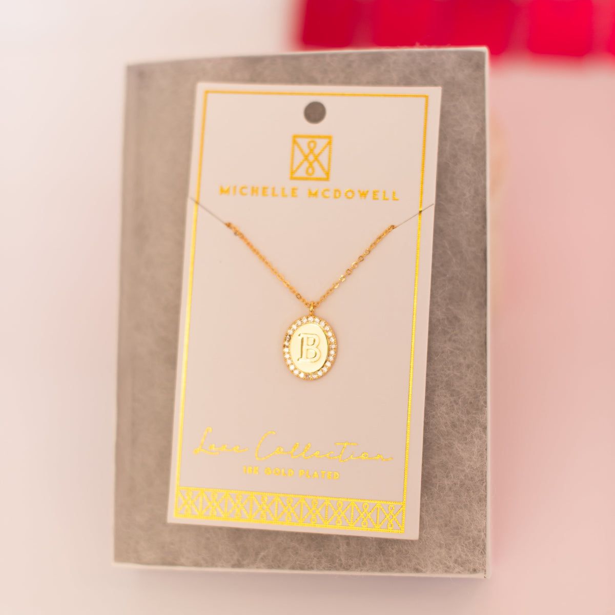 Samantha Initial Necklace-Jewelry - Necklaces-Dear Me Southern Boutique, located in DeRidder, Louisiana