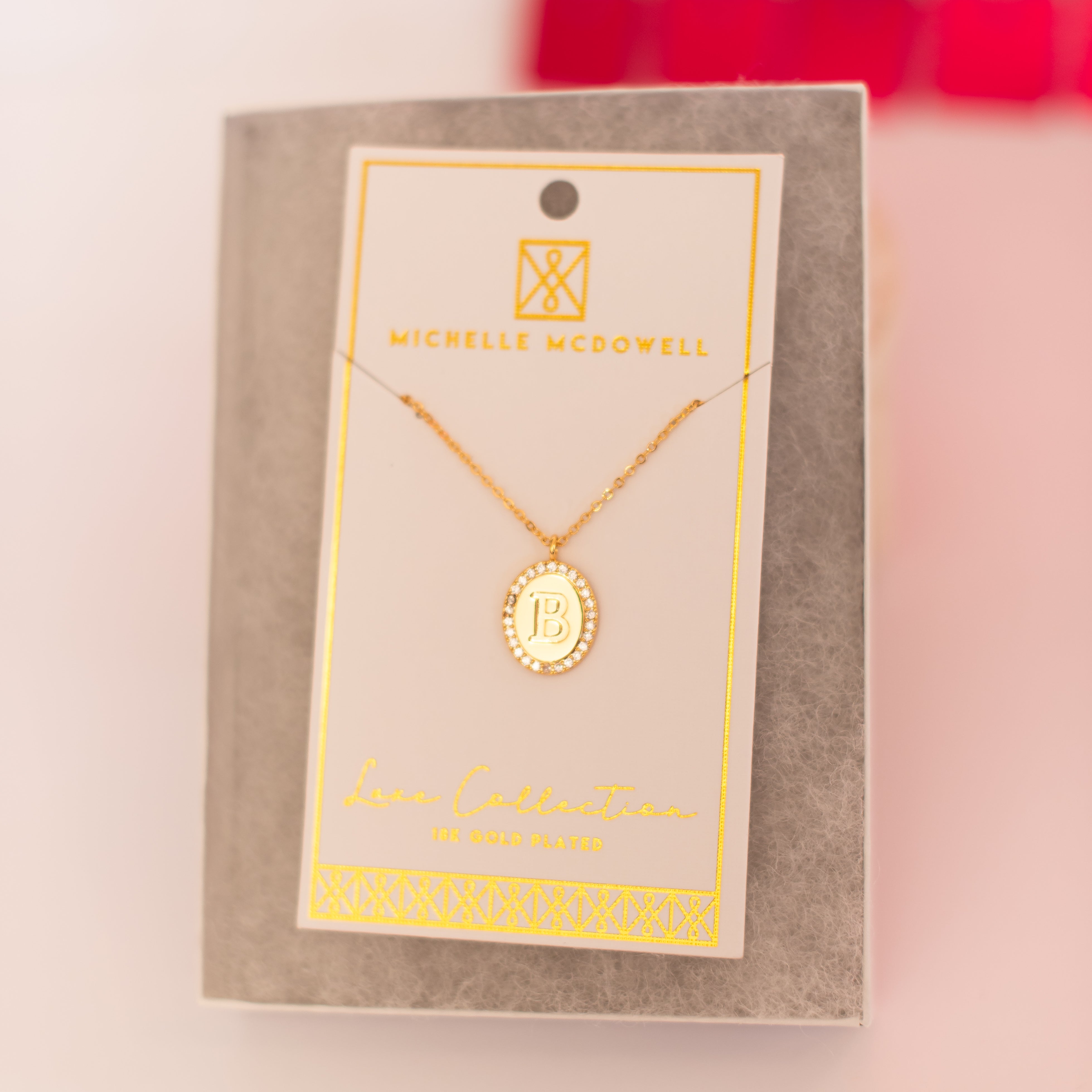 Samantha Initial Necklace-Necklaces-Dear Me Southern Boutique, located in DeRidder, Louisiana