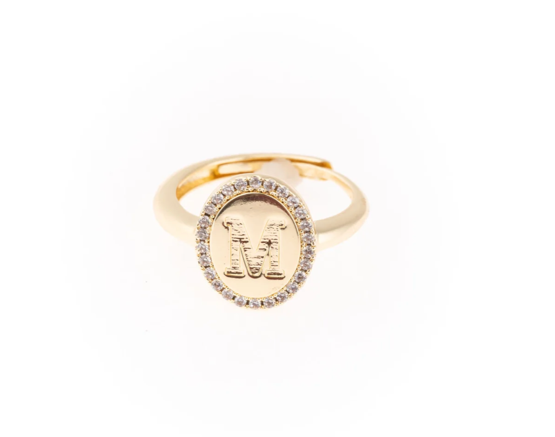 Samantha Initial Ring-Jewelry - Rings-Dear Me Southern Boutique, located in DeRidder, Louisiana