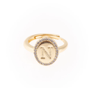 Samantha Initial Ring-Jewelry - Rings-Dear Me Southern Boutique, located in DeRidder, Louisiana