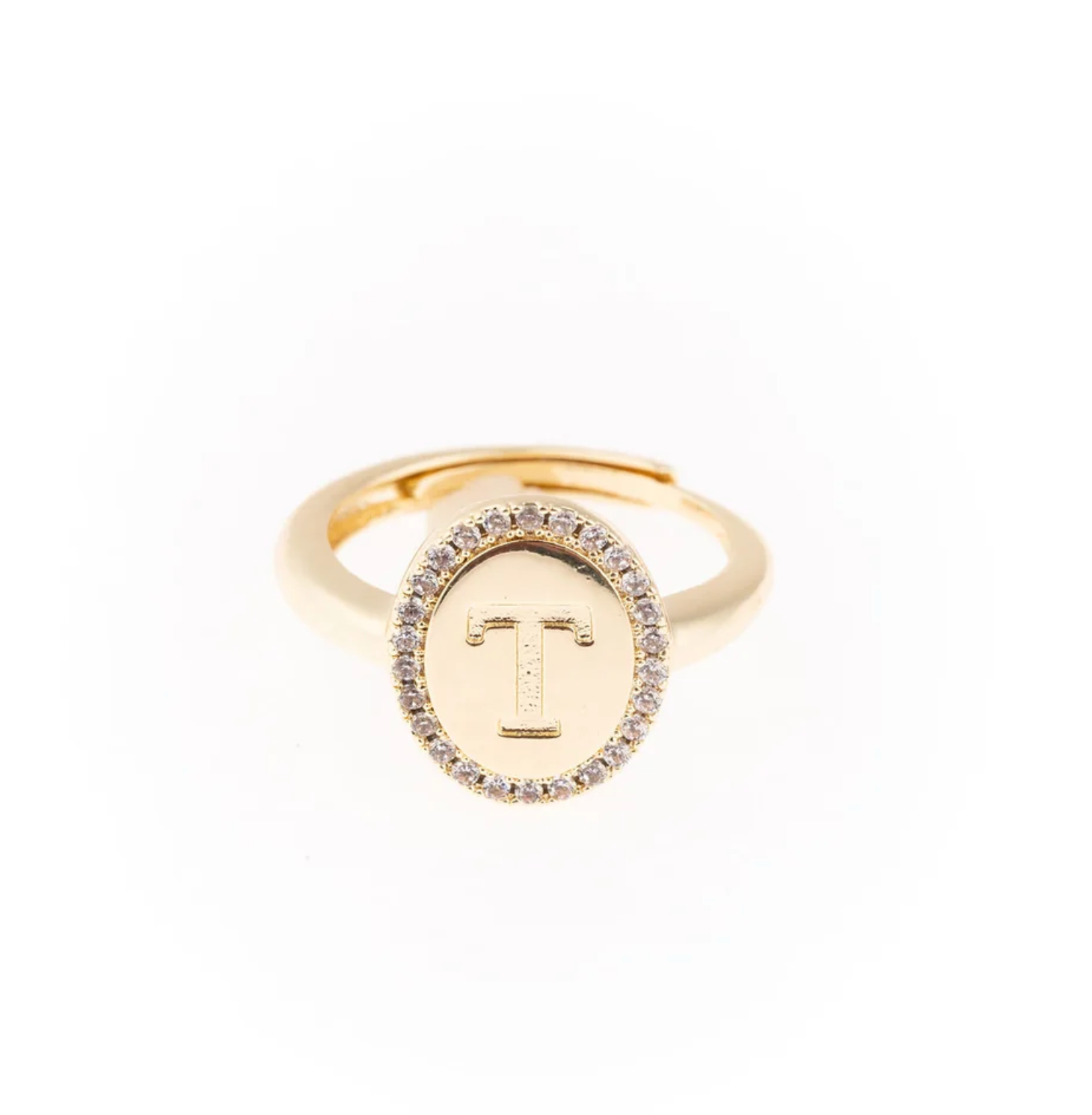 Samantha Initial Ring-Jewelry - Rings-Dear Me Southern Boutique, located in DeRidder, Louisiana