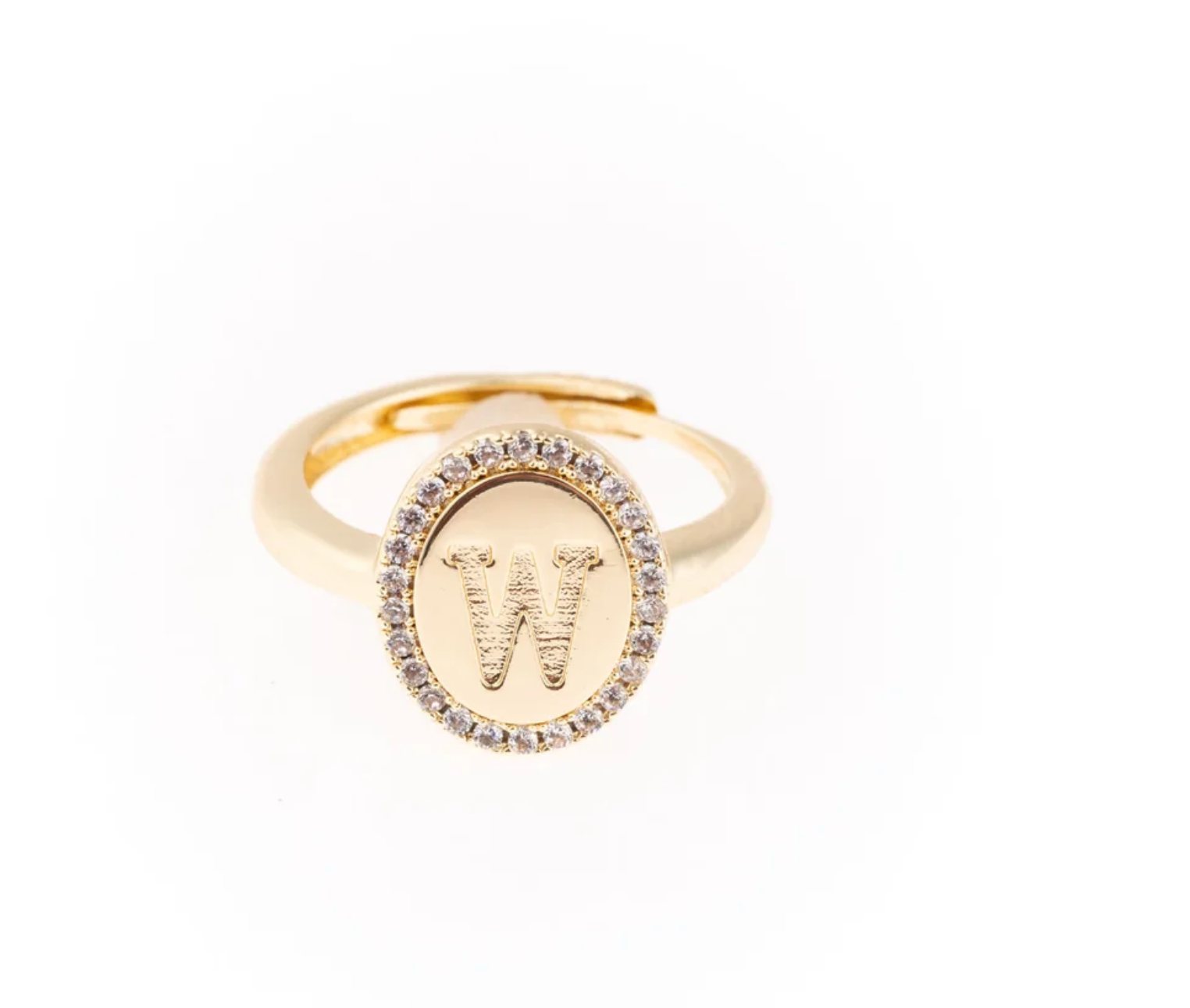 Samantha Initial Ring-Jewelry - Rings-Dear Me Southern Boutique, located in DeRidder, Louisiana
