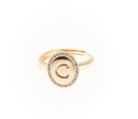 Samantha Initial Ring-Jewelry - Rings-Dear Me Southern Boutique, located in DeRidder, Louisiana