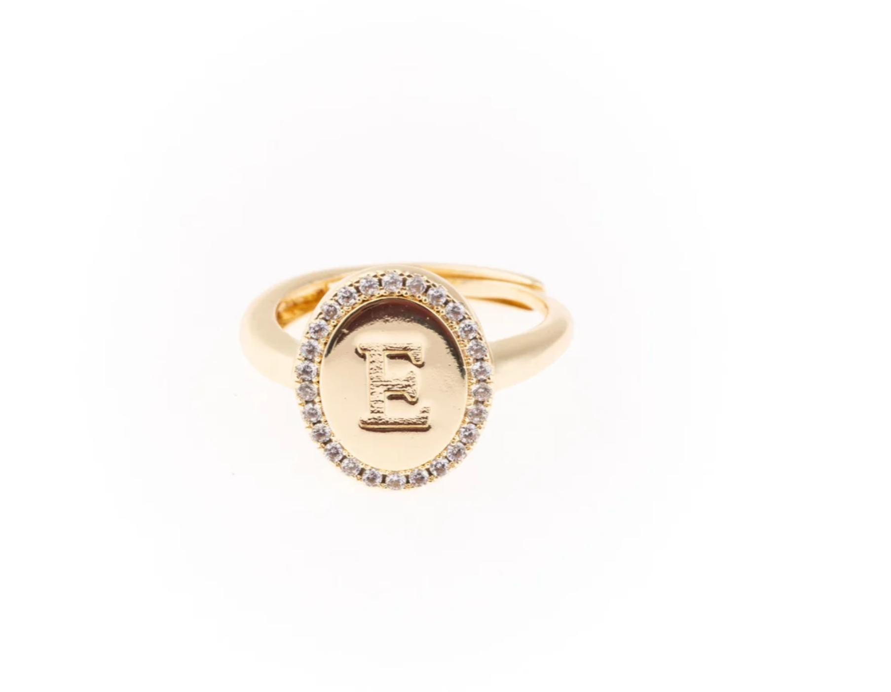 Samantha Initial Ring-Jewelry - Rings-Dear Me Southern Boutique, located in DeRidder, Louisiana