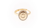 Samantha Initial Ring-Jewelry - Rings-Dear Me Southern Boutique, located in DeRidder, Louisiana