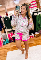 Santa's Favorite Pajama Set-Pajamas-Dear Me Southern Boutique, located in DeRidder, Louisiana