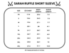 Sarah Ruffle Short Sleeve - Mulberry-Tops-Dear Me Southern Boutique, located in DeRidder, Louisiana