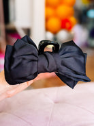 Satin Bougie Bow Claw Clip-Hair Clip-Dear Me Southern Boutique, located in DeRidder, Louisiana