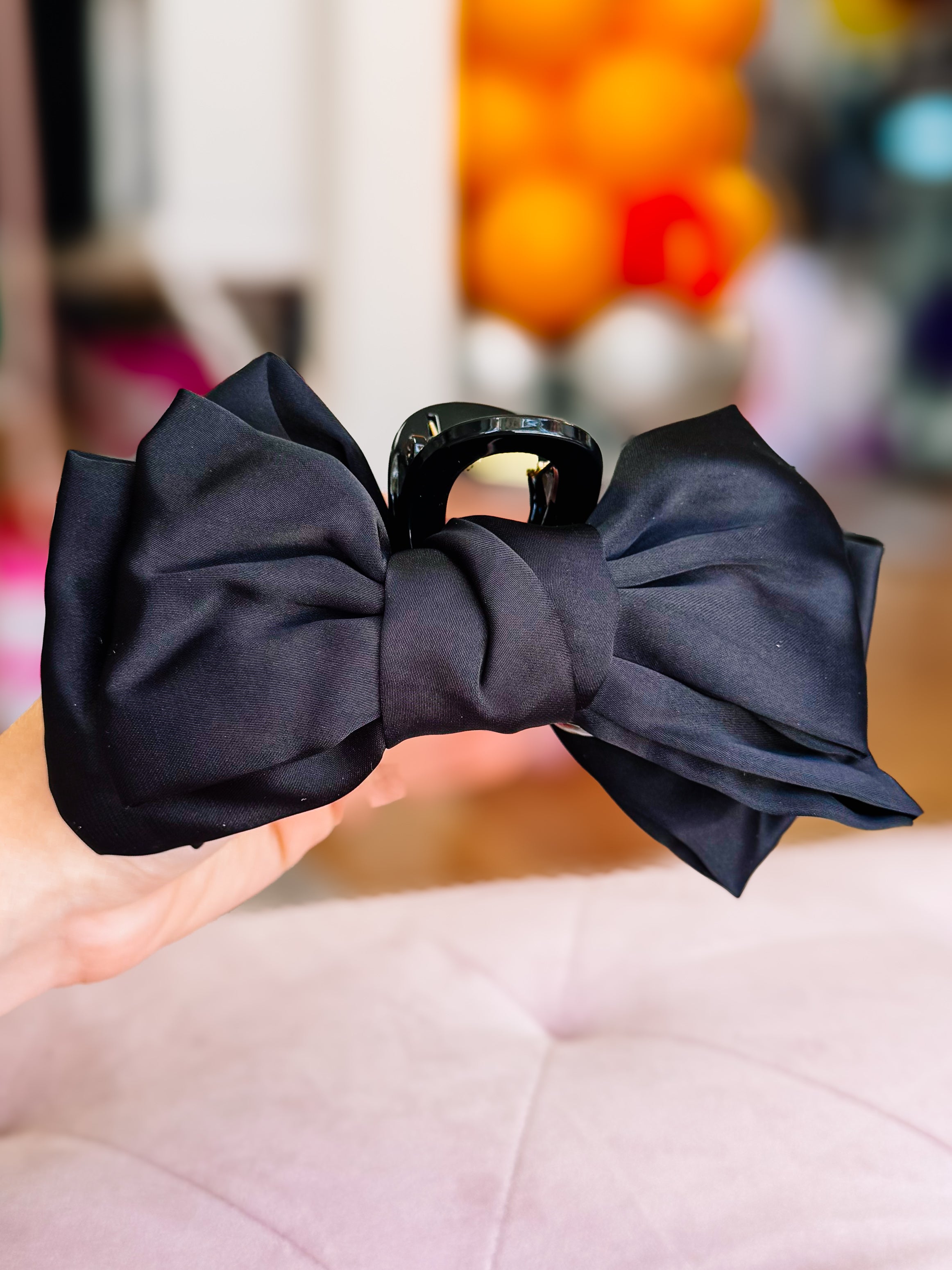 Satin Bougie Bow Claw Clip-Hair Clip-Dear Me Southern Boutique, located in DeRidder, Louisiana