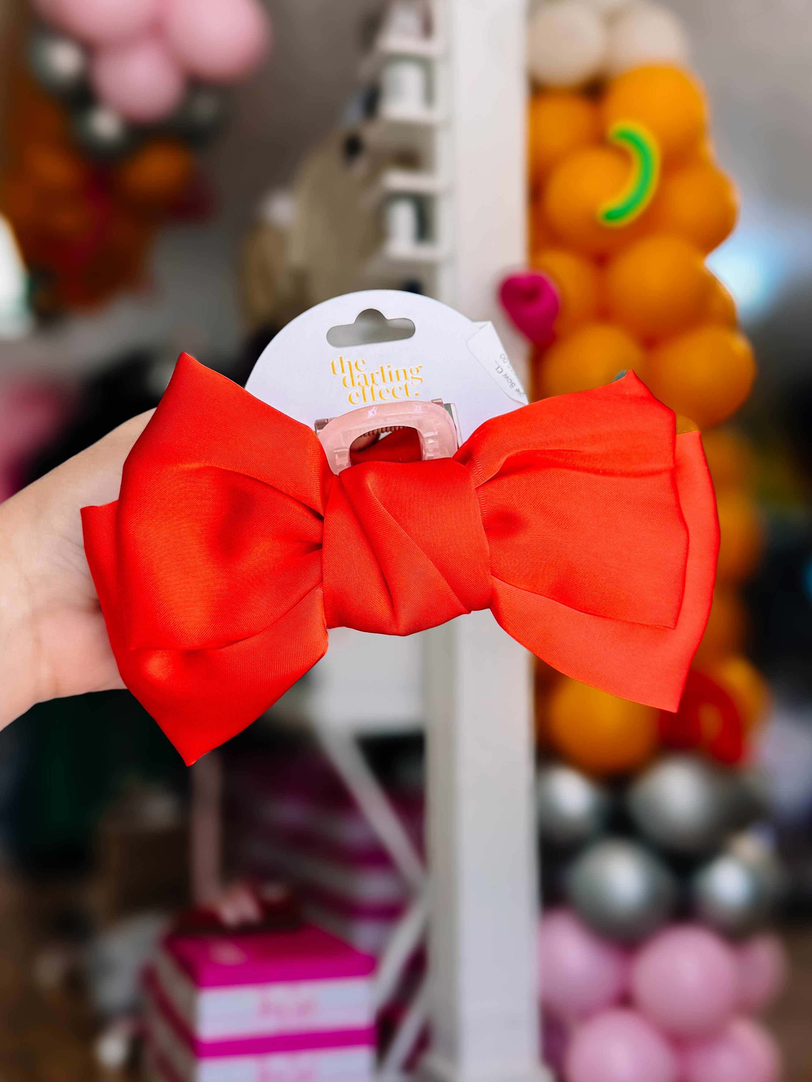 Satin Bougie Bow Claw Clip-Hair Clip-Dear Me Southern Boutique, located in DeRidder, Louisiana