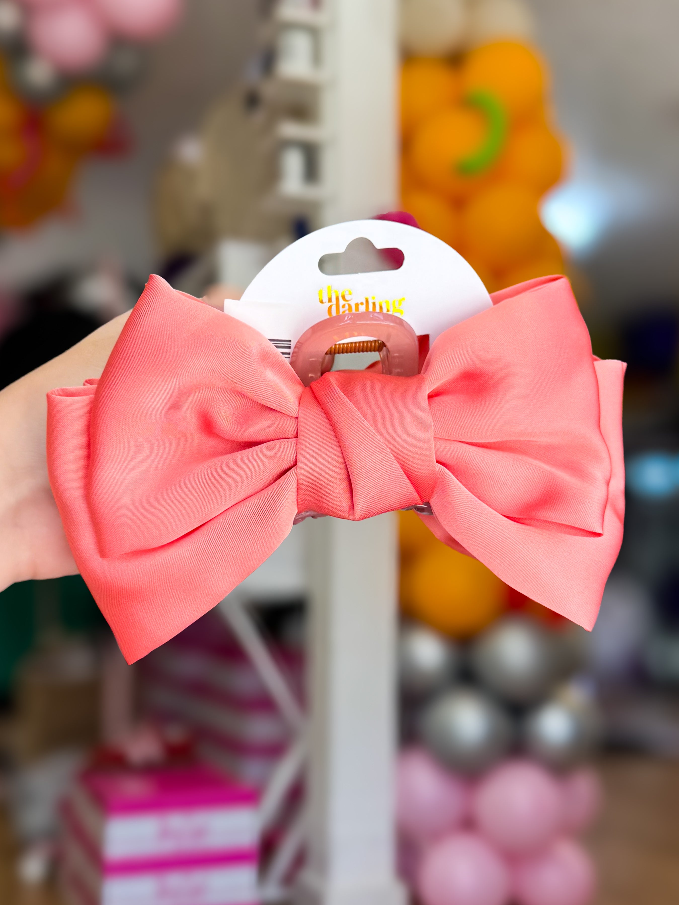 Satin Bougie Bow Claw Clip-Hair Clip-Dear Me Southern Boutique, located in DeRidder, Louisiana