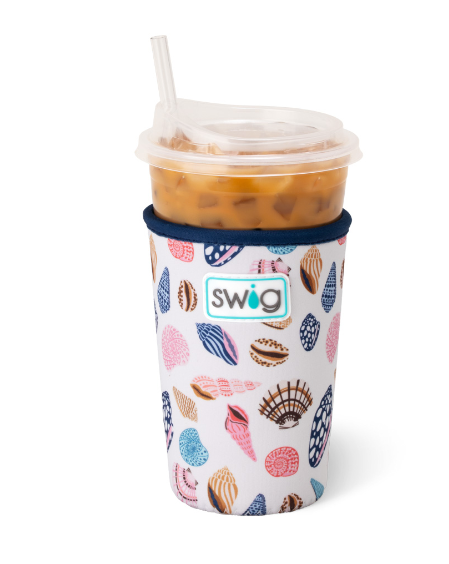 Sea La Vie Swig Iced Cup Coolie-Tumblers/Mugs-Dear Me Southern Boutique, located in DeRidder, Louisiana