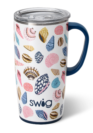 Sea La Vie Swig Travel Mug-Tumblers/Mugs-Dear Me Southern Boutique, located in DeRidder, Louisiana