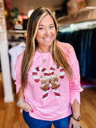 Sequin Candy Cane Pullover-Sweaters-Dear Me Southern Boutique, located in DeRidder, Louisiana