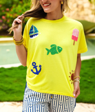 Set Sail Sequin Patch Top-Blouses-Dear Me Southern Boutique, located in DeRidder, Louisiana