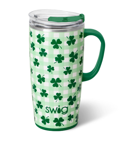 Shamrock The Block Swig Travel Mug 22oz-Travel Mugs-Dear Me Southern Boutique, located in DeRidder, Louisiana