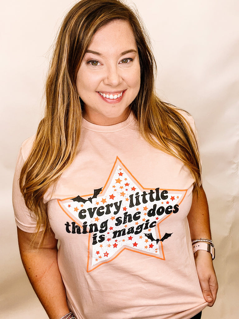 She is Magic Tee-Dear Me Southern Boutique, located in DeRidder, Louisiana