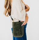 Shelby Suede Phone Bag-Crossbody Bag-Dear Me Southern Boutique, located in DeRidder, Louisiana