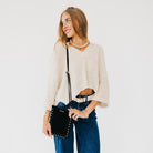 Shelby Suede Phone Bag-Crossbody Bag-Dear Me Southern Boutique, located in DeRidder, Louisiana