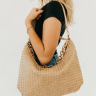 Sienna Slouchy Woven Shoulder Bag - 11 Colors-Dear Me Southern Boutique, located in DeRidder, Louisiana