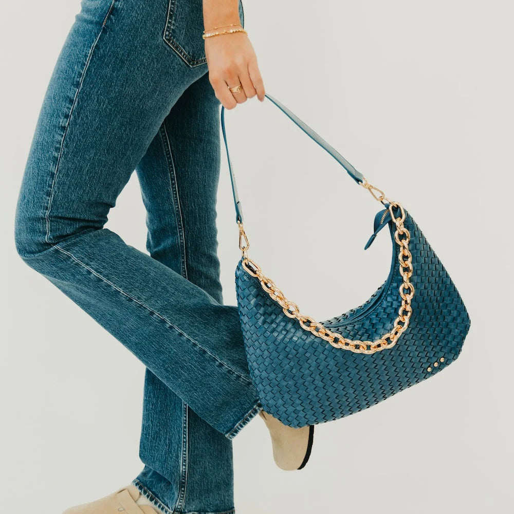 Sienna Slouchy Woven Shoulder Bag - 11 Colors-Dear Me Southern Boutique, located in DeRidder, Louisiana
