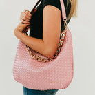 Sienna Slouchy Woven Shoulder Bag-Dear Me Southern Boutique, located in DeRidder, Louisiana