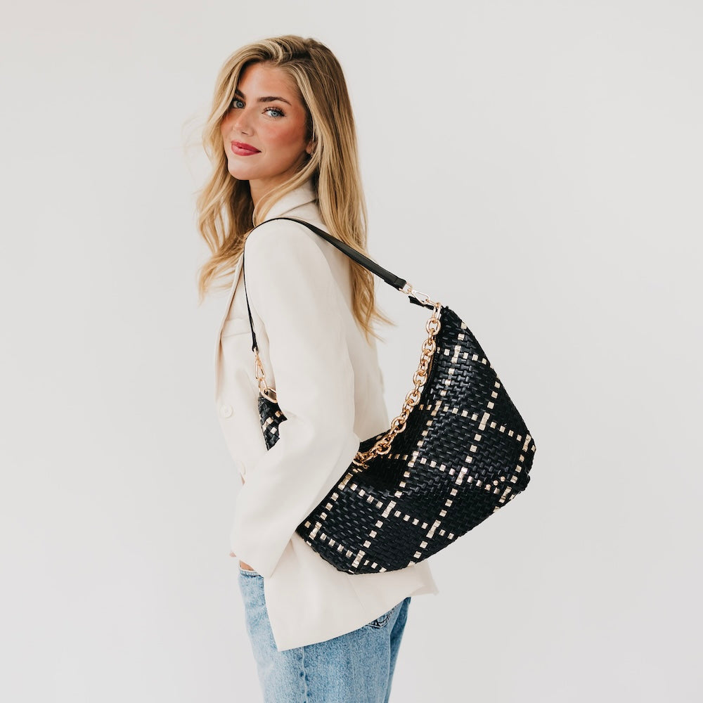 Sienna Slouchy Woven Shoulder Bag - TOP SELLER-Presales-Dear Me Southern Boutique, located in DeRidder, Louisiana
