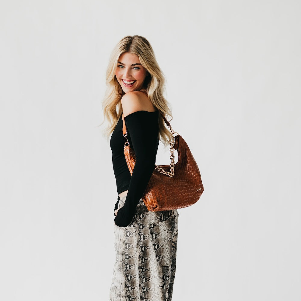 Sienna Slouchy Woven Shoulder Bag - TOP SELLER-Presales-Dear Me Southern Boutique, located in DeRidder, Louisiana