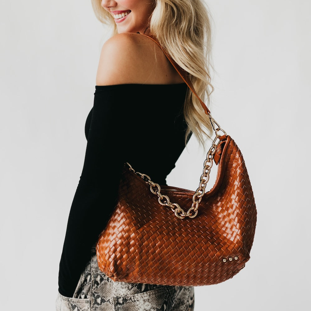 Sienna Slouchy Woven Shoulder Bag - TOP SELLER-Presales-Dear Me Southern Boutique, located in DeRidder, Louisiana