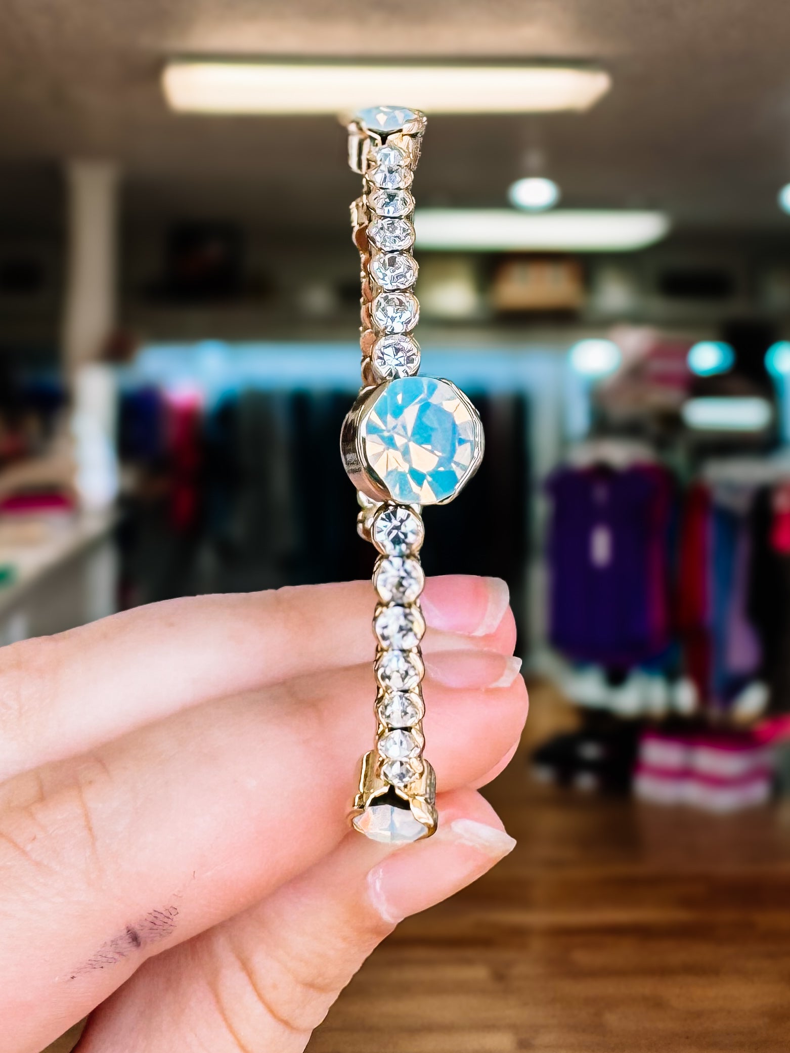 Siesta Crystal Bangle-Presales-Dear Me Southern Boutique, located in DeRidder, Louisiana