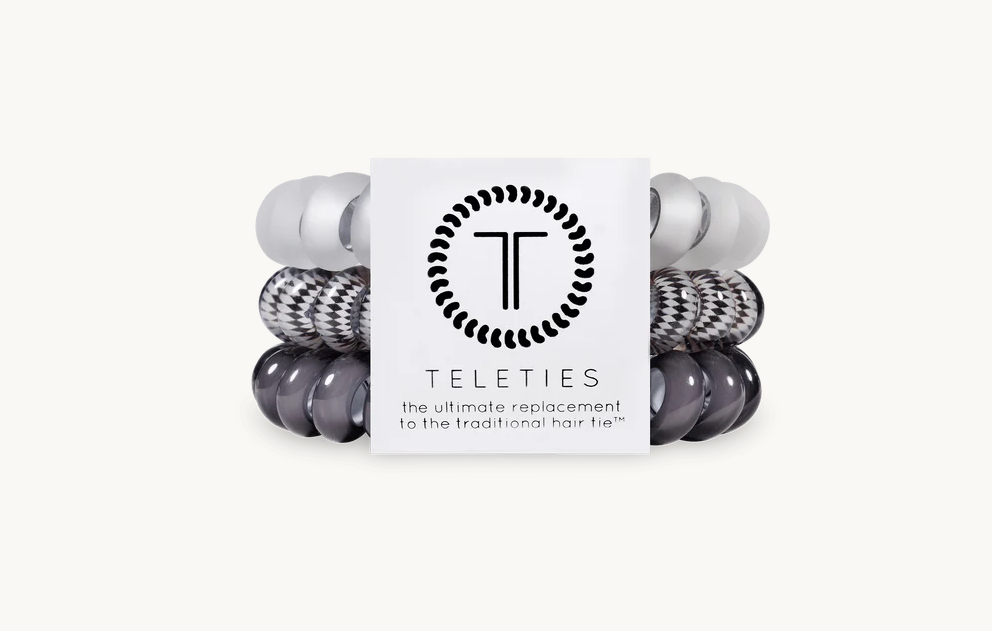 Silver Flames Large Teleties-Large Hair Ties-Dear Me Southern Boutique, located in DeRidder, Louisiana