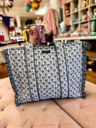 Simply Southern Black Bow Tote Bag-Tote Bags-Dear Me Southern Boutique, located in DeRidder, Louisiana