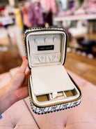 Simply Southern Black Bow Travel Jewelry Case-Travel Case-Dear Me Southern Boutique, located in DeRidder, Louisiana