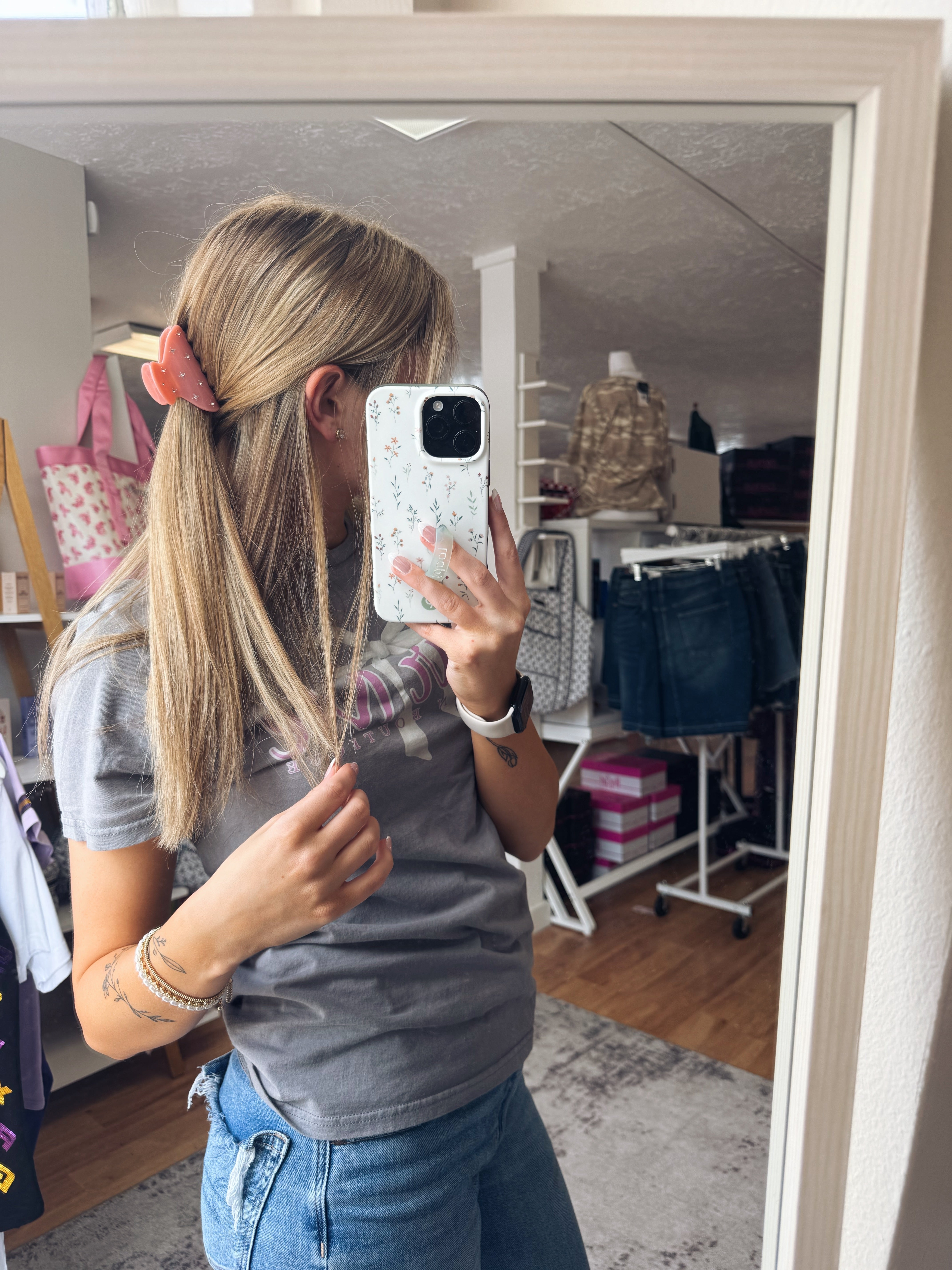 Small Shimmer Claw Clip - 3 Colors-Hair accessories-Dear Me Southern Boutique, located in DeRidder, Louisiana