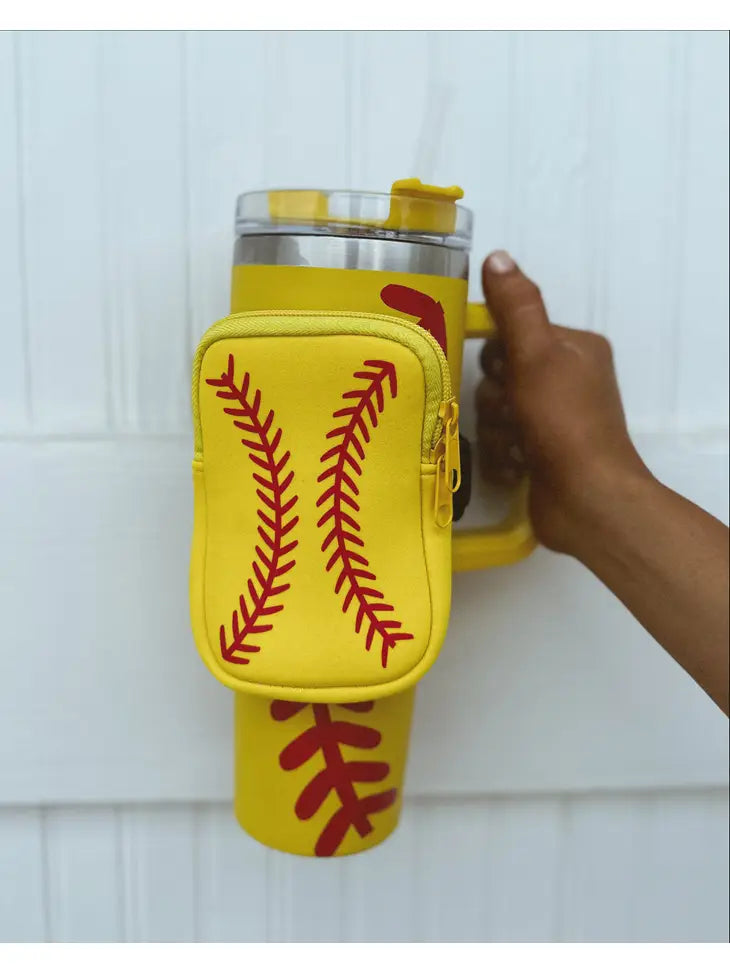 Softball Thirsty Mama Tumbler Pouch-Gifts-Dear Me Southern Boutique, located in DeRidder, Louisiana