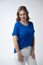 Sophie Tee - Blue-Shirts-Dear Me Southern Boutique, located in DeRidder, Louisiana