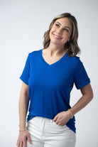 Sophie Tee - Blue-Shirts-Dear Me Southern Boutique, located in DeRidder, Louisiana