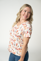 Sophie Top - Autumn Watercolor-Shirts-Dear Me Southern Boutique, located in DeRidder, Louisiana